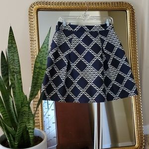 Geometric print skirt with pockets!